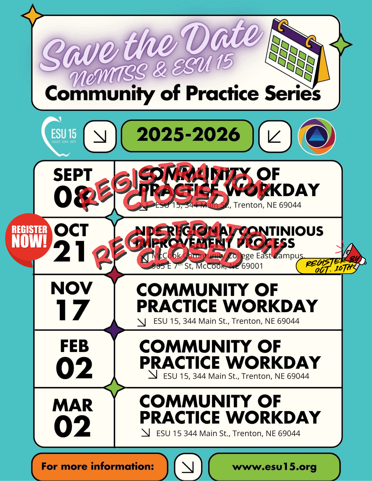 Community of Practice Series - Updated Flyer